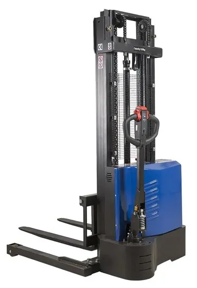 LM-FES10SL Tam Elektrikli Palet İstifleyici Forklifti, Straddle Bacaklı